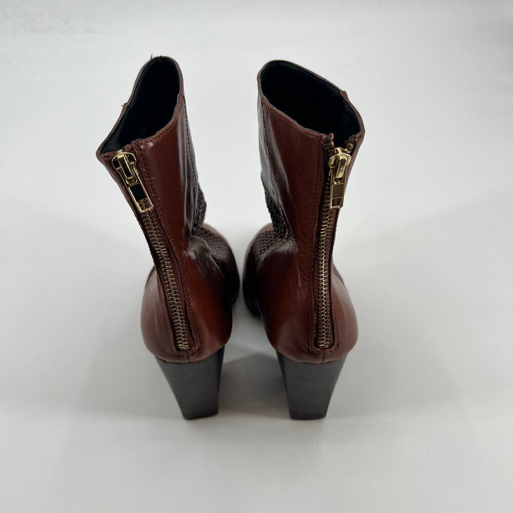 Kelsi Dagger Brooklyn Women's brown Zidane Perforated leather heel Boots size 10 - Picture 10 of 11